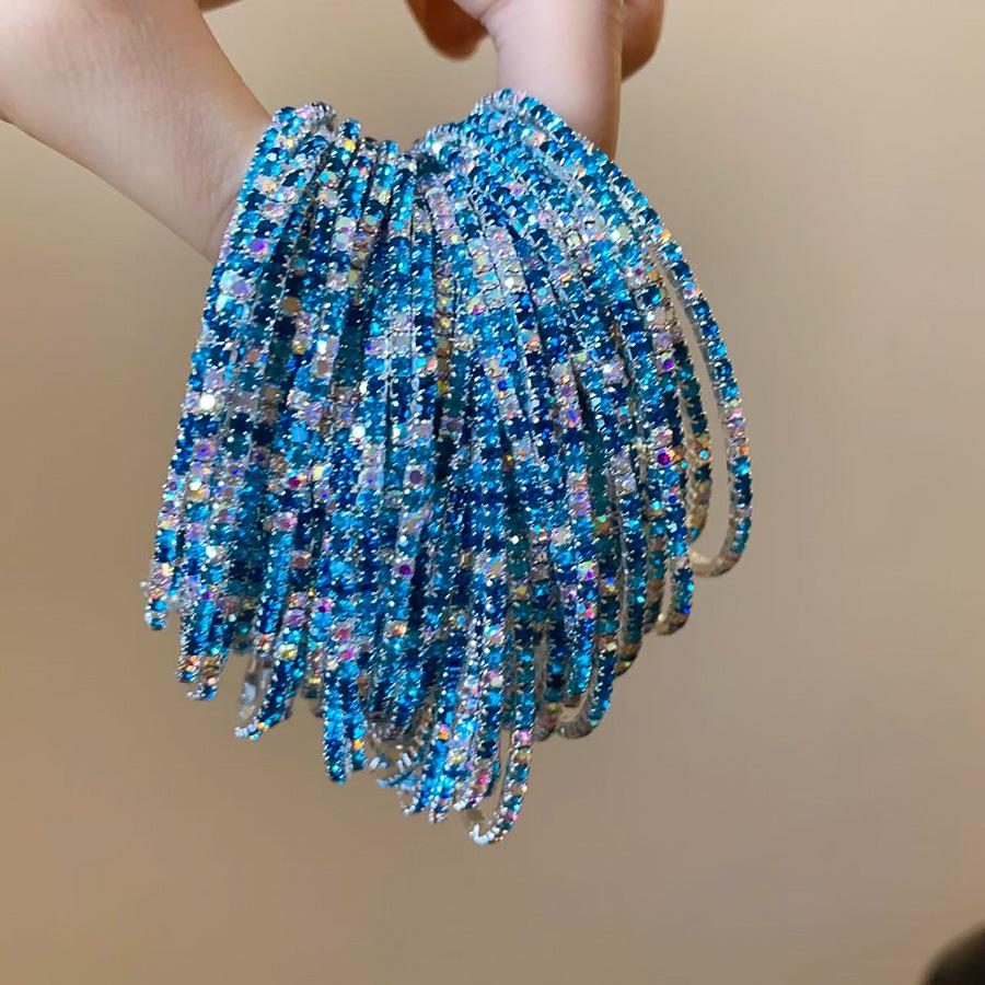 Personalized Rhinestone Crystal Stretch Bracelet for Women - Elegant, Fashionable, and Versatile Hand Jewelry