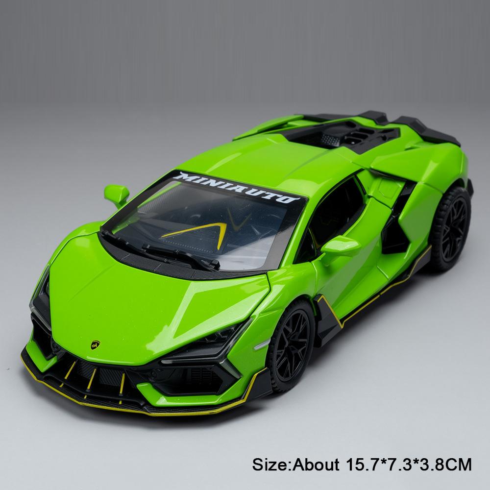 1:32 Revuelto Mansory SVJ63 Model Car Toy Alloy Diecast Doors Opened Sports Cars Miniature Sound Light Models Christmas Gift