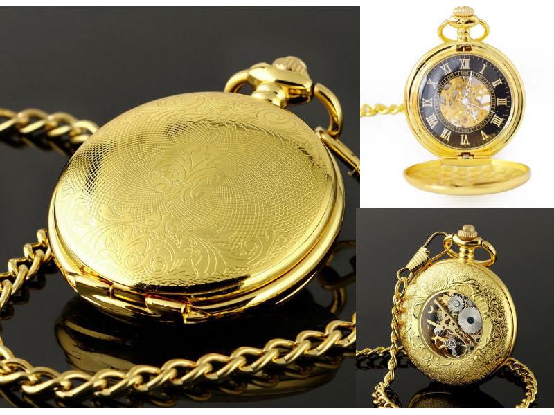 Vintage Double-Lid Polished White Metal Mechanical Pocket Watch - Glossy Student Gift & Commemorative