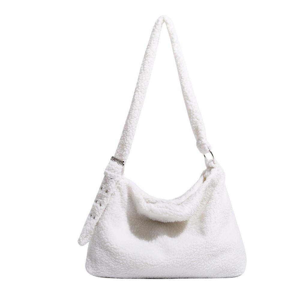 Autumn Winter Bag Women 2024 New Soft Plush Crossbody Bag Versatile Large Capacity Lamb Wool Underarm Shoulder Bag