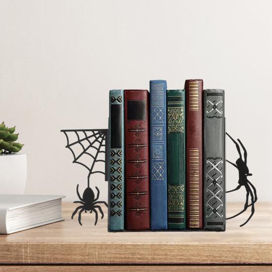 1 Pair Cute Cat-Shaped Bookends Decorative Wooden Book Stoppers for Shelves Desks Corner Shelf Organizer Adorable Home Office Decor Gift for Cat