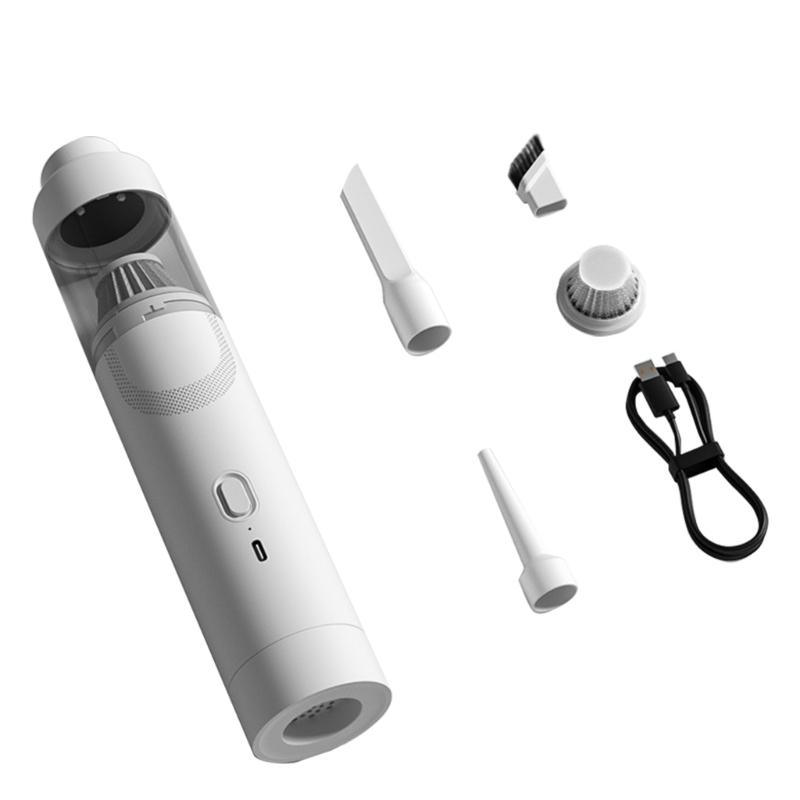 Portable Hand Vacuum for Car and Home Strong Suction Dust Cleaner USB Charging Washable HEPA Filter for Pet Hair Removal