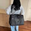 Geometric Pattern Travel Duffel Bag with Multiple Pockets Large Capacity Weekend Carry On Bag