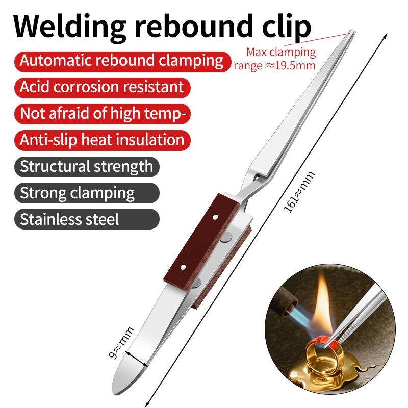 LUXIANZI Stainless Steel Reverse Tweezers Anti-Static Industrial Tweezers Acid Resistant Non-magnetic Precision Forceps Tools LXZ925089