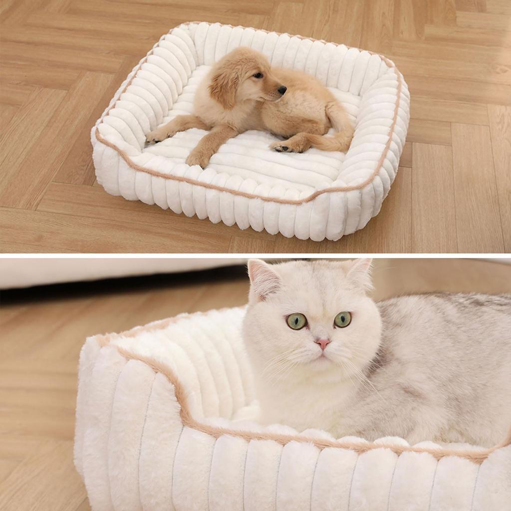 DICOCO Fluffy Dog for Cats and Easy To and Suitable for Small and Medium Dogs and Cats Year-Round Bed, Washable, Non-Slip, Dogs, Breathable, Clean,
