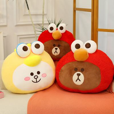 Brown Bear Doll Connie Rabbit Plush Toy Cushion Sofa Pillow Sleeping Pillow Doll Leg Doll