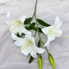 67cm Fake Lily Bouquet 2 Heads Wedding Bridal Bouquet Artificial Lily Flower  Living Room Decor