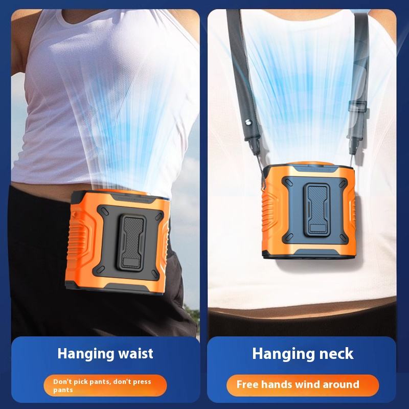 Waist Clip Fan Portable Fan USB High Speed Wearable Fan Rechargeable Battery Power New Outdoor Travel Work Cooling Fan 2025