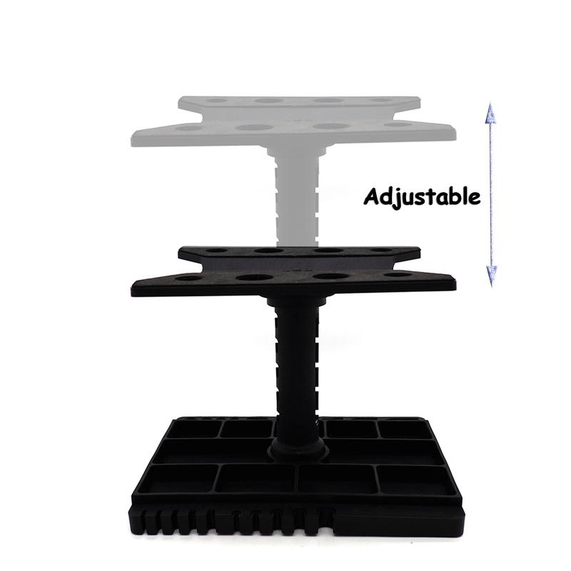 RC Cars Work Stand Assembly Platform Repair Station 360 Degree Rotate Adjustable height for 1/10 1/8 1/12 1/14 1/16 RC Car Model