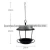 Wrought Iron Waterproof Bird Feeder for Outdoor Courtyard and Garden
