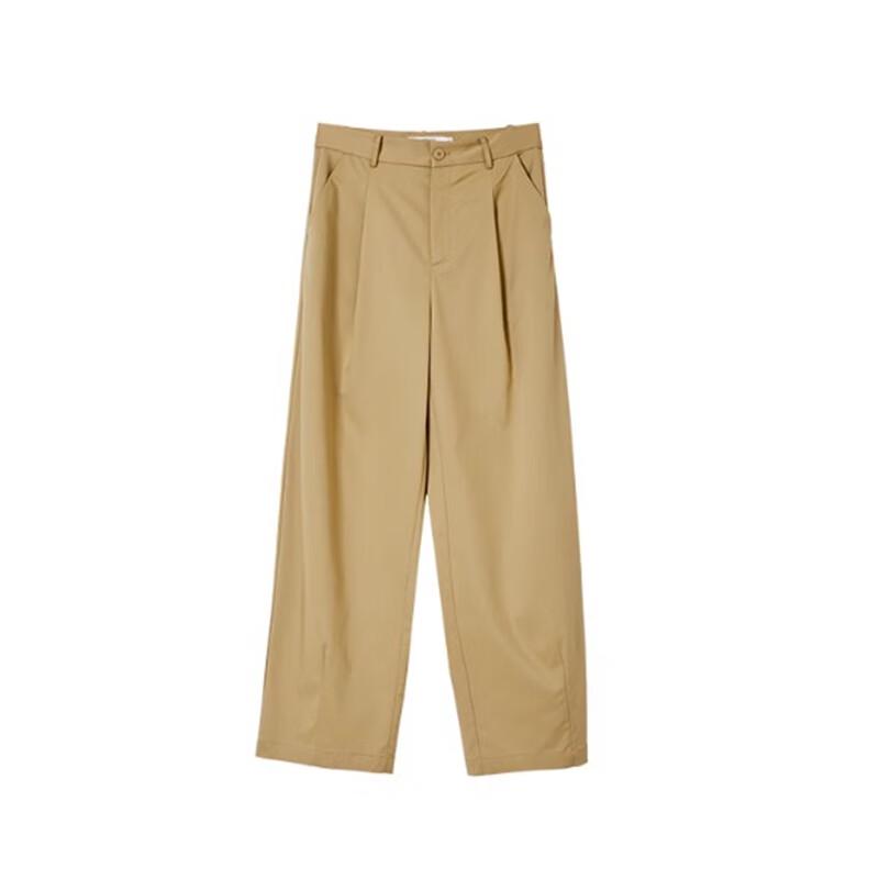 Sweet Basil Women's Draped Anti-Wrinkle Casual Trousers