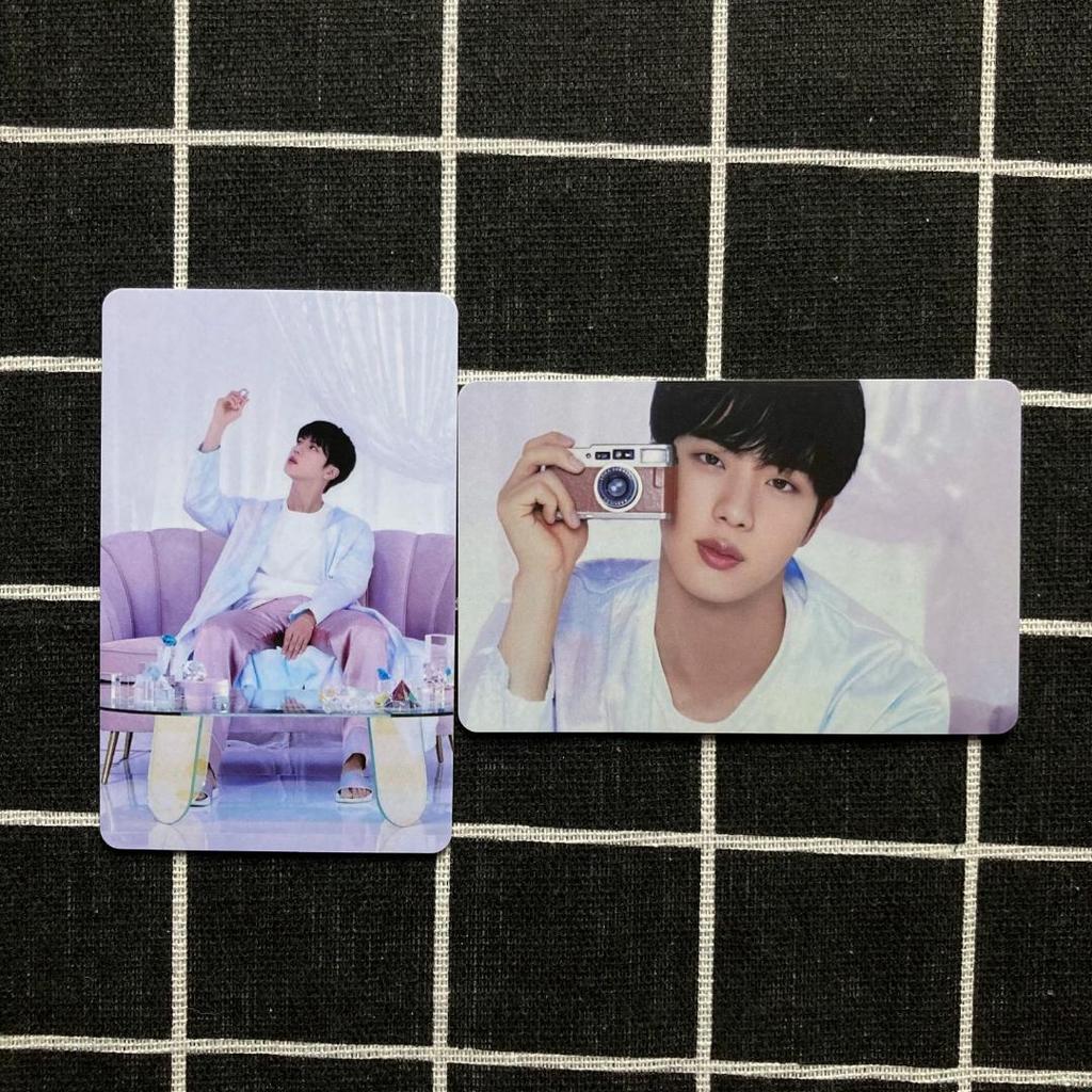 [USED] BTS BE Unreleased Lucky Draw Trading Cards (2) JIN