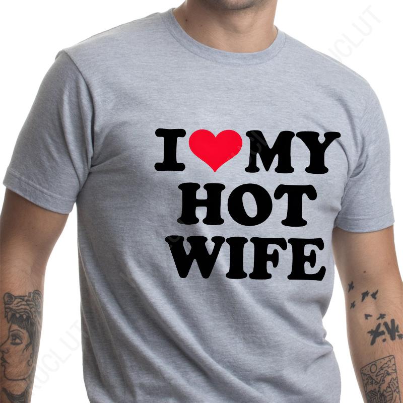 I Love My Wife Men's T-shirts Funny Graphic Tops Y2k Streetwear Fashion Trend Short Sleeve Tees Harajuku Vintage Male Clothing