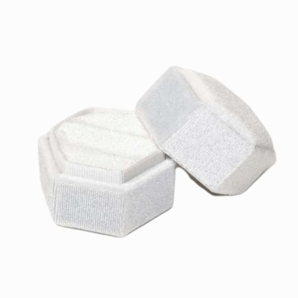 Elegant Hexagon Vintage Ring Box High-End Jewelry Display Case Durable Ring Storage Box Engagement