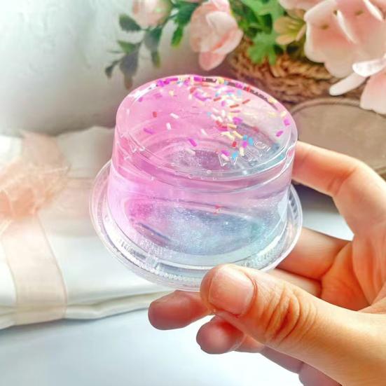 100g Knete Spielzeug Breite Anwendung Mini Bequem Universal Gratefrei Attraktiv Falscher Kristall Boden Lebendige Farbe Schlamm Spielzeug für Kind