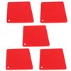 5pcs Silicone Pot Holders Mat Heat Resistant Anti Slip Square Honeycomb Trivet Mat Hot Pads for