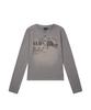 AAKAM Button Lettering Long Sleeve (Brown)