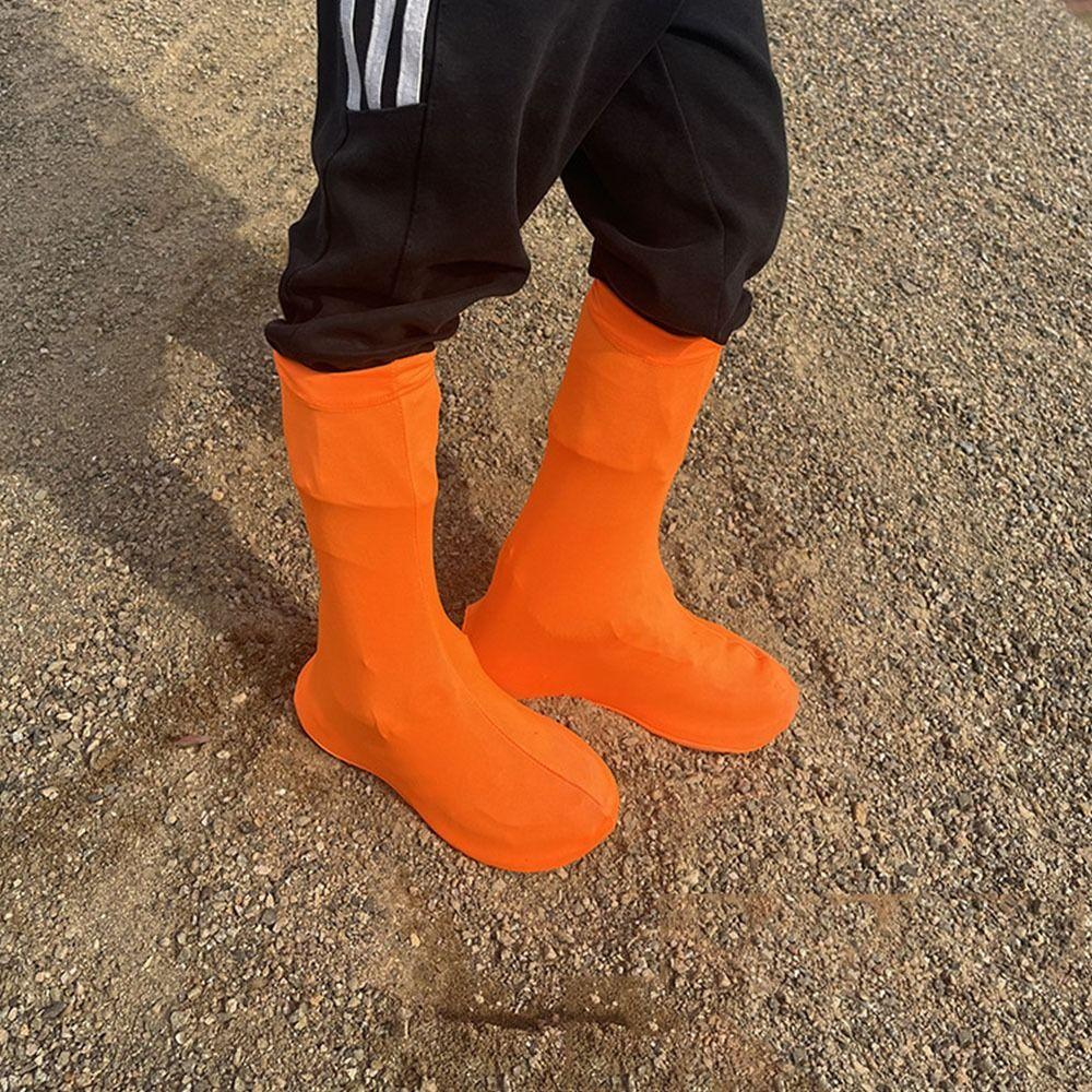 

Защита для обуви от песка, эластичные чехлы для обуви для пустыни, защита обуви для путешествий M оранжевый