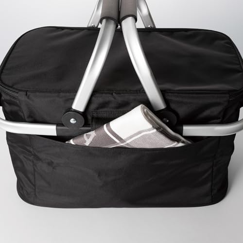 DEAN & DELUCA Aluminum Handle Cooler Bag, Black