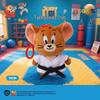 Tom & Jerry Plush Toys: Cat Pendant & Mouse Keychain Charms for Kids