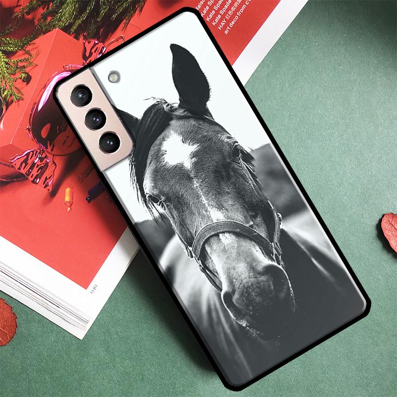 Horse Animal Phone Case For Samsung Galaxy S22 S23 S21 S10 Plus Note 20 Ultra Note 10 S20 FE Cover Fundas