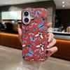 Leather Soft TPU Case For iPhone 16 16e 15 Pro Max 14 13 12 11 Small Butterfly Printed Shockproof Soft Silicone Phone Cover