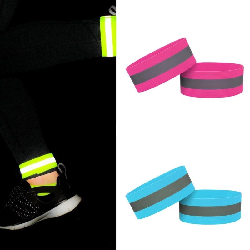 Reflective Band Night Running Reflector Wristband Safety Luminous Armband Strap