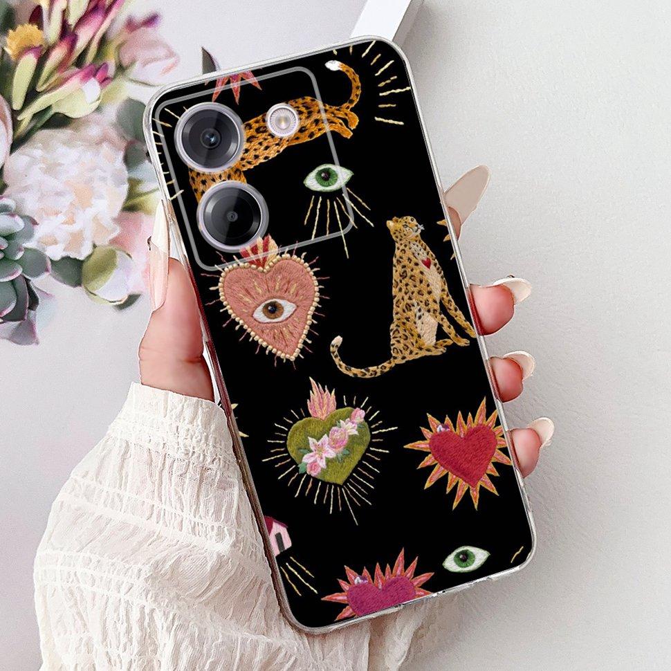 For Xiaomi Poco M7 Pro 5G Case New Dargon Art Painted Cover For Poco M7 PocoM7 Pro 5G Back Cover Soft TPU Fundas Coque