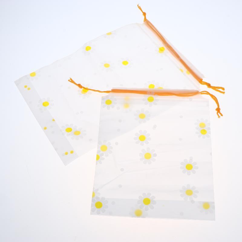20Pcs Transparent Waterproof Travel Cosmetic Bag Towel Socks Plastic Drawstring Storage Bag Bathroom Transparent Beach