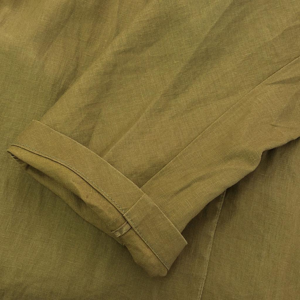 Mackintosh Made In England 100% Linen Stainless Collar Coat 34 Brown Women Used