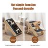 Wooden Pet Stairs Ramp Cats Convertible Slope Scratching Board Foldable Non-Slip 3 Steps Portable Pet Ladder for Senior Dogs Cats Injured Pets