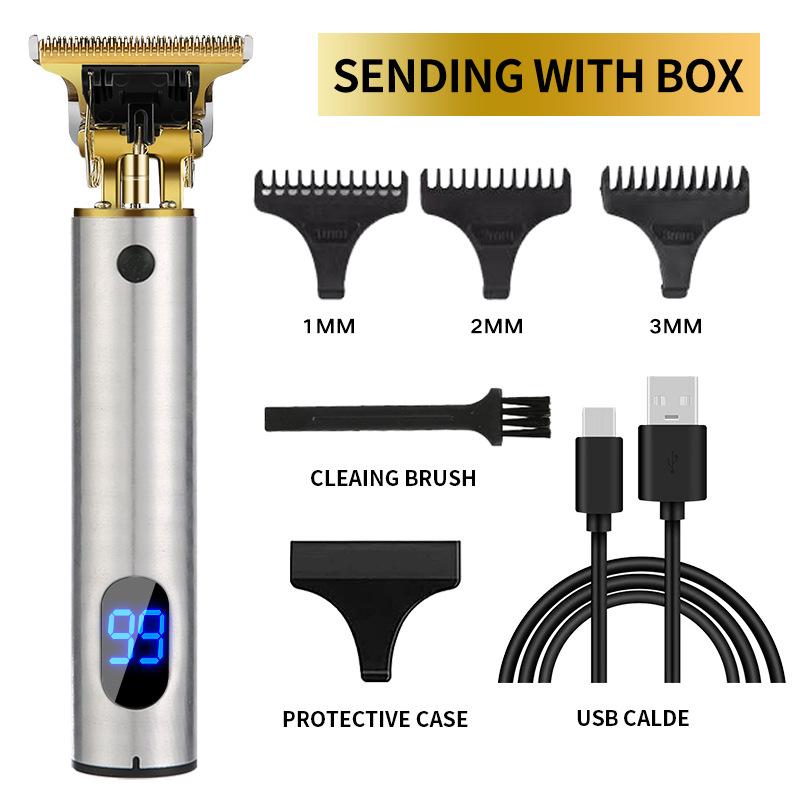 2024 USB T9 Hair Clipper Barber Professional Electric Hair Trimmer Shaver Trimmer Beard 0mm Men Hair Cutting Machine for Men