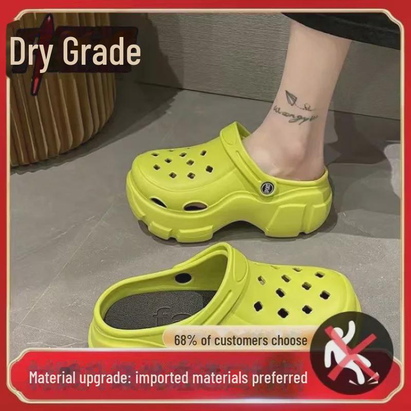 Женские летние модные сандалии 2023 года с ультратолстой подошвой и нескользящим дезодорантом 3839 Runs small 958₽