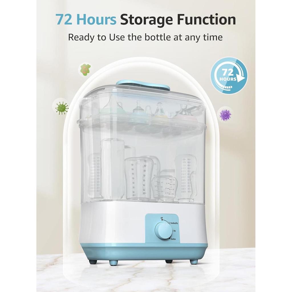2-in-1 Baby Bottle Sterilizer & Dryer - Large Capacity