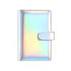 In Stock Cross-border Foreign Trade A6 Colorful Macaron PU Notebook Laser Cash Budget Gift with  Price