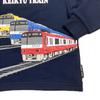 Kiejun Keikyu Railway Kids' Sweatshirt, Featuring Trains, 2100 and 1000 Series Trains, Railroad Crossings, and Keikyu Trains. Long-sleeved, Suitable F