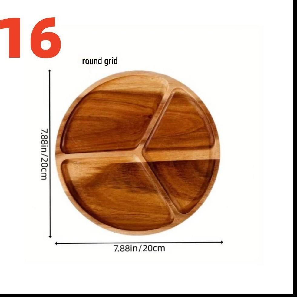 Rectangular Solid Wood Japanese Tea and Snack Tray