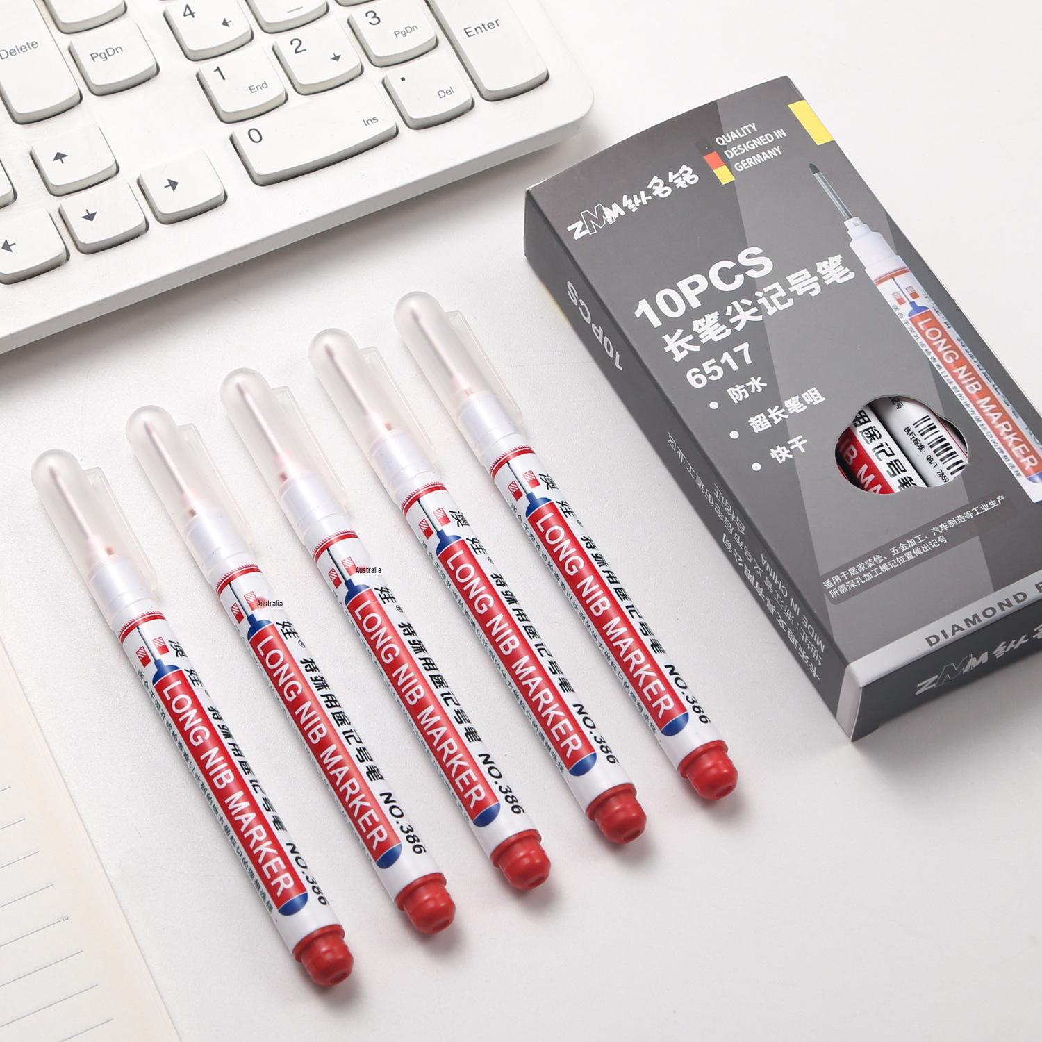 

Водостойкий масляный маркер с длинным наконечником для глубоких отверстий и многоцелевого использования