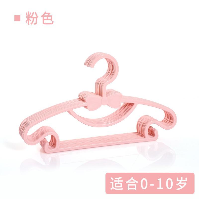 10/20/30Pcs Plastic Kids Clothes Hangers with Bow Design, Anti-Slip Space Saver Baby Garment Hangers for Children Shirts Pants