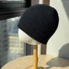 New Rabbit Woolen Hat for Men and Women Autumn and Winter Knitted Plush Striped Solid Color Dome Versatile Warm Hat for Couples