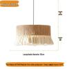 Wabi-Sabi Retro Hemp Rope Tassel Chandelier for Bedroom or Living Room