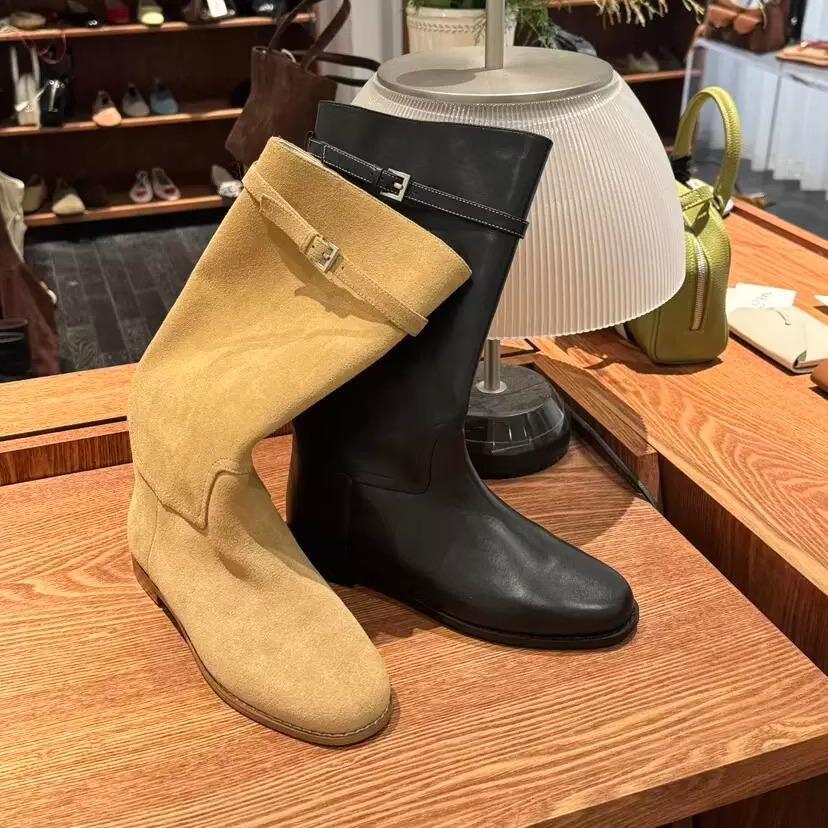 

Версия из коровьей кожи~ 25 лет новая корейская версия круглый носок матовая кожа мягкая лицевая сторона ботильоны женские универсальные толстый каблук темперамент рыцарские ботинки 40 хаки