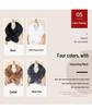 2024 Faux Fox Fur Shawl Scarf - Elegant Winter Plush Neck Warmer for European and American Styles
