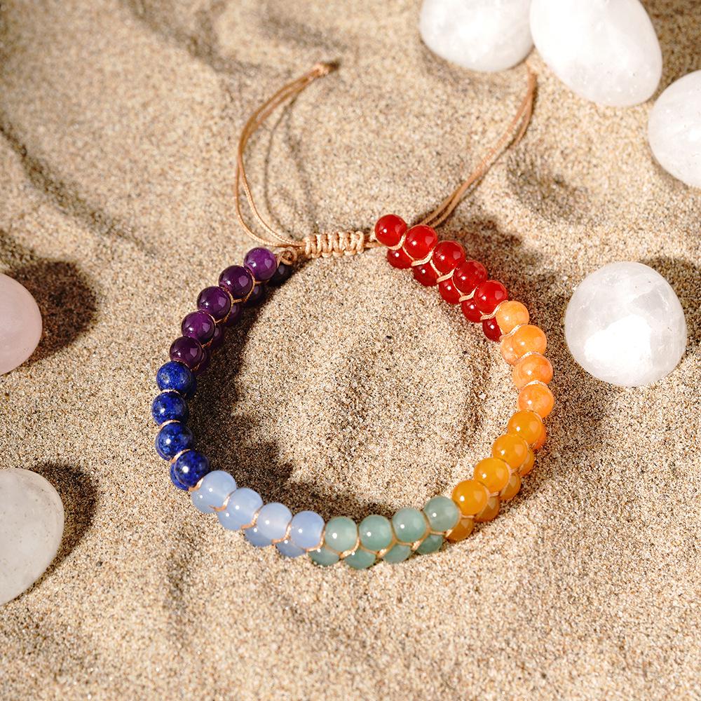Women's Exotic Crystal Lapis Lazuli Woven Anklet - Water-Resistant & New Arrival