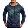 Herren-Hoodie in Farbe, lockere Passform, mit Tasche und Kordelzug