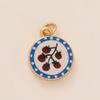 Dopamine Pendant Necklace, DIY Fruit Food Love Pendant, Copper Material, Gold-plated, Color Preserving
