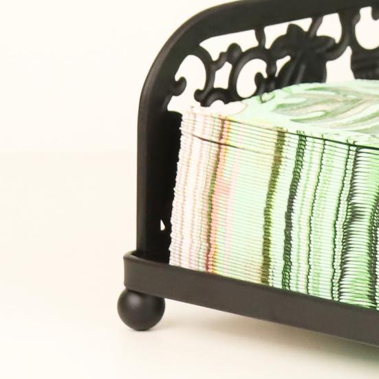 Table Napkin Holder with Windproof Arm Decor Hollow Design Fruit Weighted Large Capacity Outdoor