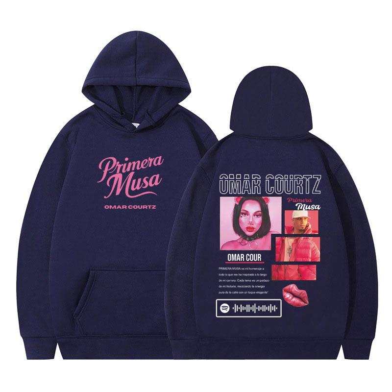 Rapper Omar Courtz Primera Musa 2025 Graphic Hoodie Men Women Hip-hop Pullover Comfort Streetwear Casual Aesthetic Sweatshirts