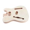 Unfinished Handcrafted Guitar Body Wood Electric Guitar Body Guitar Barrel Replacement Parts Beige