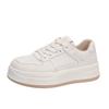 Leather Little White Shoes Women's Spring and Autumn 2025 New Models with Skirts Versatile Thick-soled Casual Breathable Foreign Air Board Shoes Women